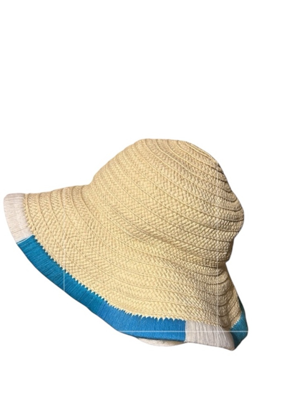 Vince Camuto Floppy Straw & Embroidered Sun Hat